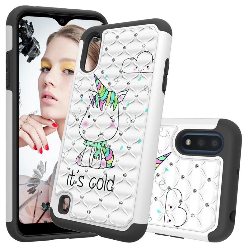 Роскошный Жесткий чехол из ТПУ с окрашенной кожей 2 в 1 для Alcatel 1X Evolve Tetra Armor Diamond