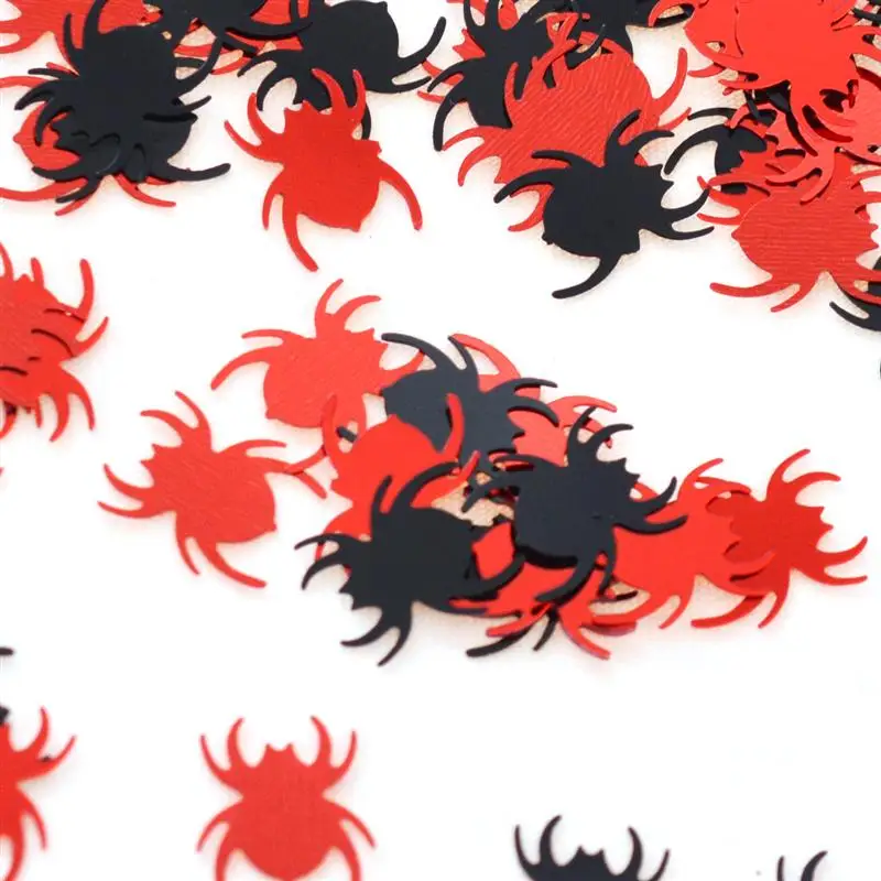 30g Halloween Confetti Red Balck Spider Spooky Paper Confetti For Ball Party Halloween Haunted House Night Club Decor Props A3