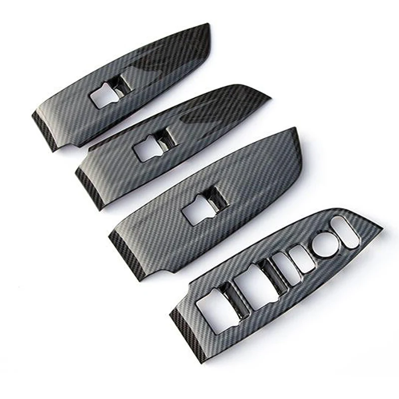 

new and high quality 4pcs Carbon Fiber Style Window Switch Panel Sticker Trim For Honda Accord 18-19