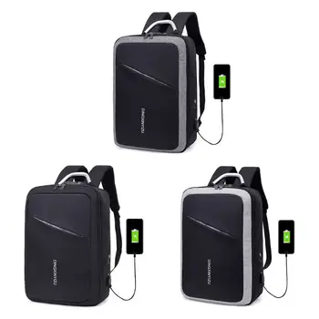 

Men Men Anti theft Backpack with USB Charging Port Laptop Bookbag Casual Rucksack Large Capacity Travel Daypack Handbag Shoulder