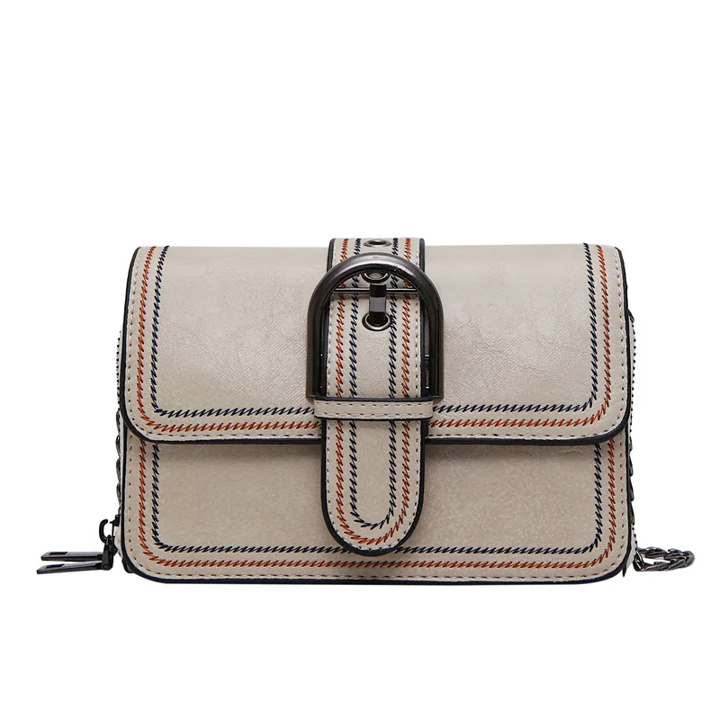 

Bag Women's 2019 New Style Fashion Chain Crossbody Bag Korean-style Versatile Simple Small Shoulder Bag MORI Series Square Sling