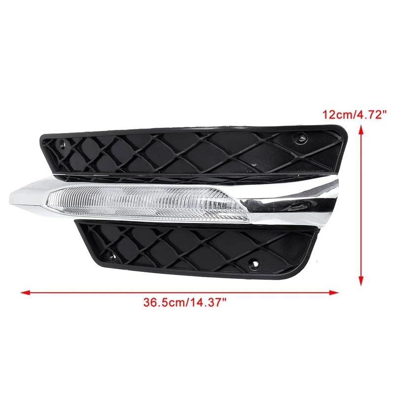  Front Bumper Grill Molding Led Fog Light Daytime Running Light Fog Lamp for Mercedes Benz W204 C-Cl - 4000126509924