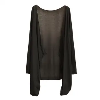 

Women Beach Bathers Cover Up Knitted Cardigan Korean Style Ladies Thin Style Sun Protection Warm Shirt Candy Color Beach Jacket