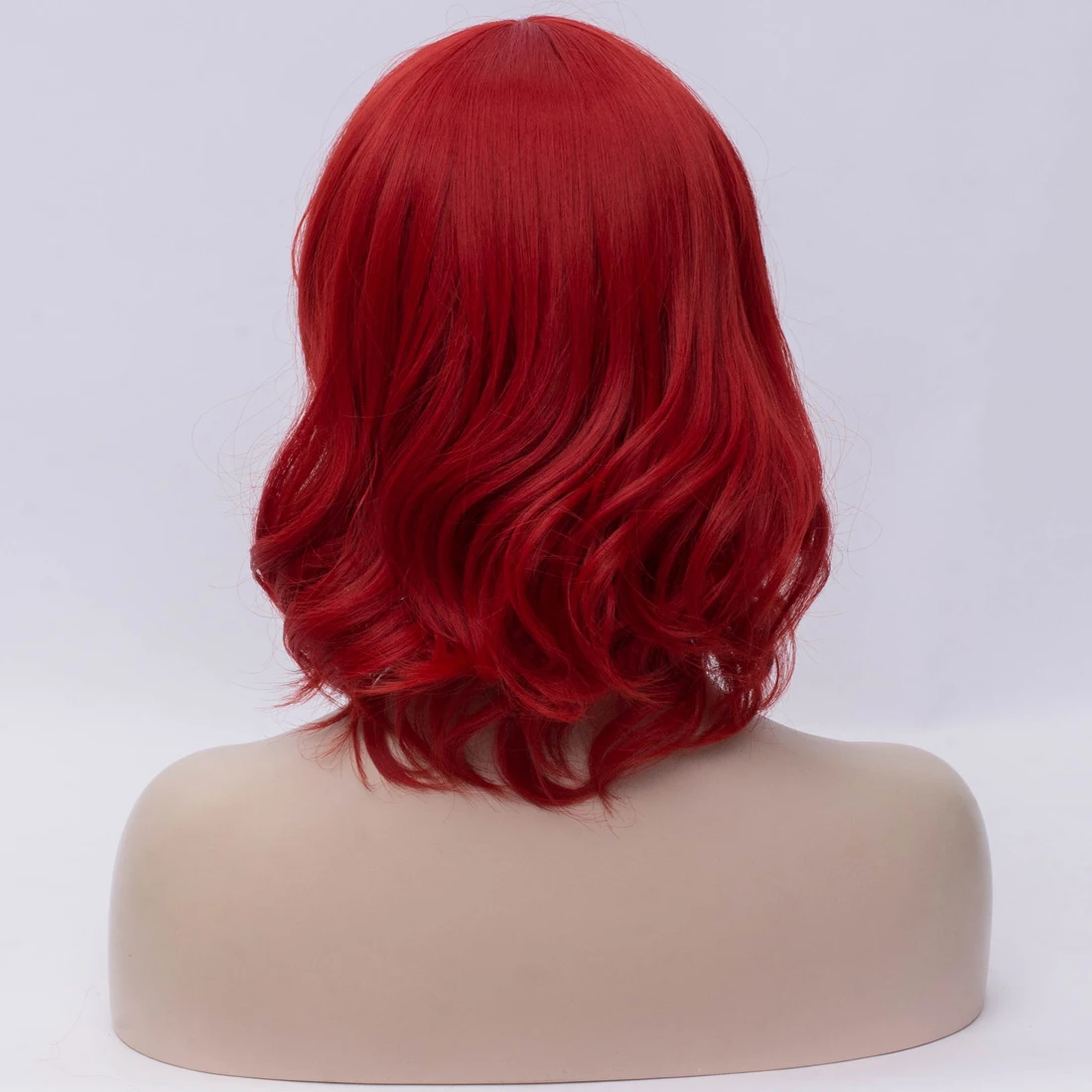 Similler для женщин короткие вьющиеся волосы синтетический парик для Хэллоуина Косплей синий черный белый фиолетовый серый красный термостойкость - Цвет: 2713F4