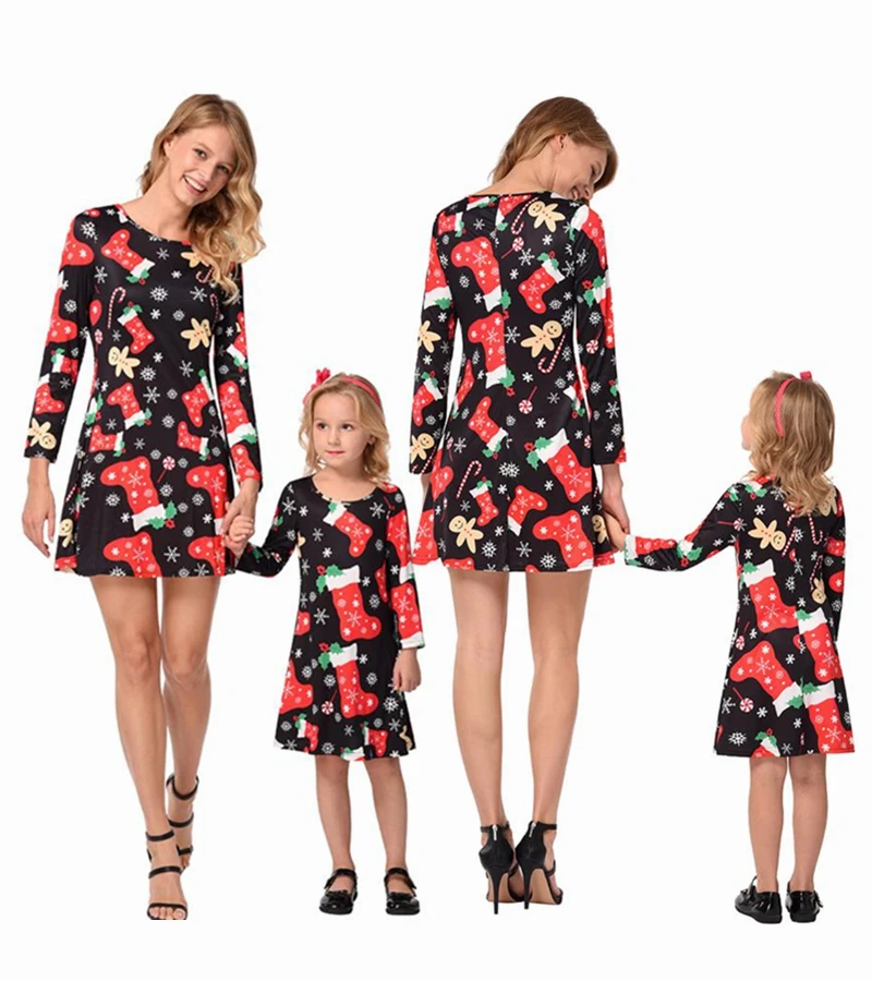 Новое поступление Лидер продаж Короткие вечерние платья для мамы и детей