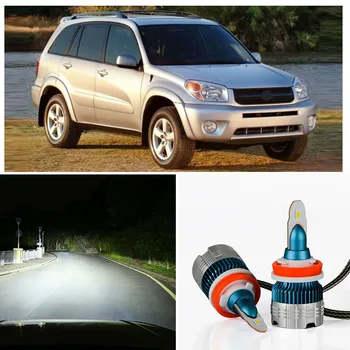 

50W 8000LM Car LED Headlight Low Hi Lo Beam Bulbs For Toyota RAV4 2001 2002 2003 2004 2005 High Low Beam Car Light White