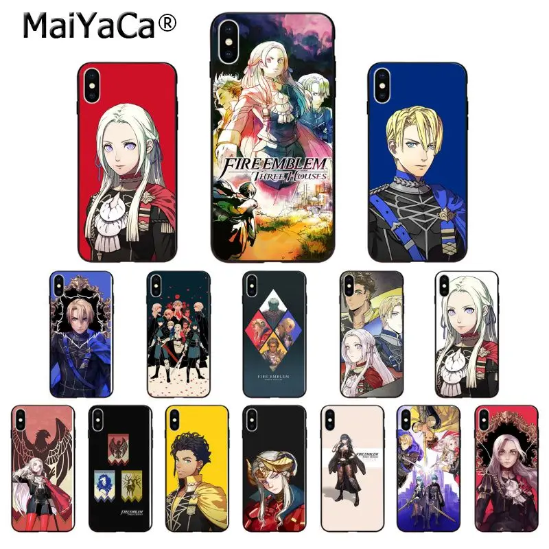 Мягкий силиконовый чехол для телефона MaiYaCa Fire Emblem Three Houses из ТПУ Apple iPhone 8 7 6 6S Plus X XS