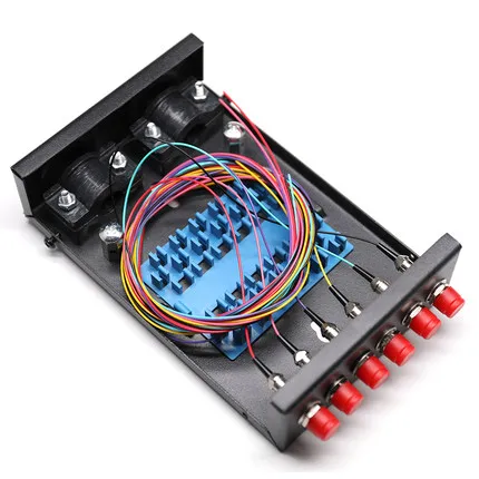 

Fiber optic terminal box 6 core Desktop type FC /UPC with adapter pigtail 6Ports Fiber optical Patch Panel