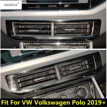 

Lapetus Accessories Fit For VW Volkswagen Polo 2019 2020 Dashboard Center Air Condition AC Outlet Vent Frame Molding Cover Trim