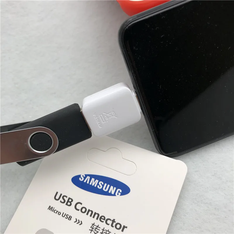 SAMSUNG Micro USB OTG адаптер быстрой передачи данных разъем для чтения для Galaxy S5 S6 S7 край A3 A7 A8 A9 Note3/4/5