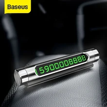 Baseus tymczasowa karta parkingowa tabliczka z numerem telefonu numer telefonu Parking przystanek w samochodzie stylizacja akcesoria samochodowe