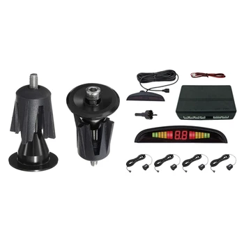 

1 Set Sensors LED Display Parking Sensor Probe System & 1 Pair Road MTB Handlebar Grip Handle Bar End Plug Cap