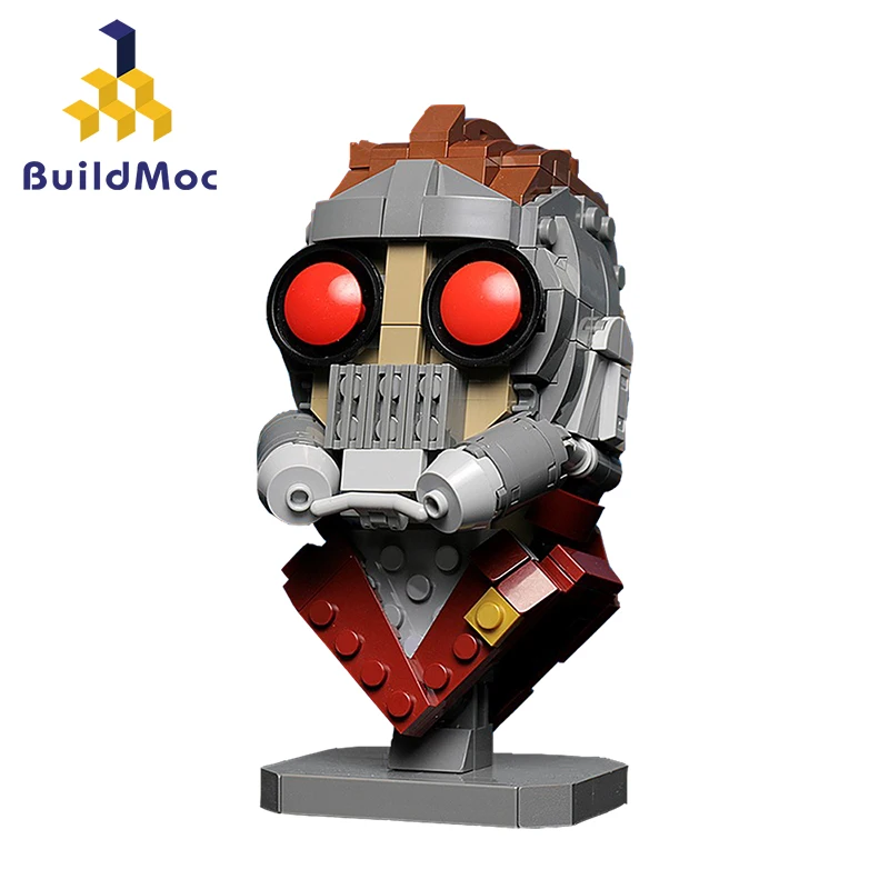 Buildmoc Star Lord Guardians Galaxy Tree Man Gamora Rocket енот Nebula Korg Drax Endgame Building Block Toy Child|Блочные