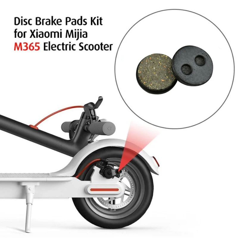 2x Round Disc Brake Pads for Mijia M365 Scooter Front Rear Disc Brake Pads 2x Round Disc Brake Pads for Mijia M365 Scooter Front Rear Disc Brake Pads