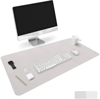 

Office Desk Mat Blotter,Upgraded PU Leather Desk Protector Cover Large Mouse Pad,Waterproof Writing Mat for Office/Home/Computer
