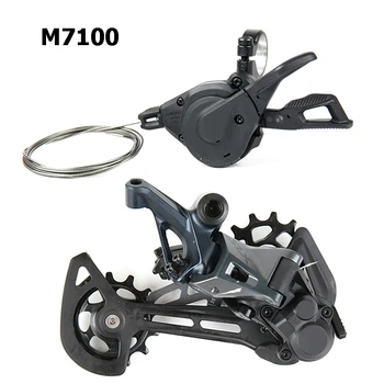 

Shimano SLX M7100 12 Speed 1x12 Groupset kit with SLX M7100 Shifter Lever Trigger Shift 12s speed Rear Derailleur SGS Long Cage