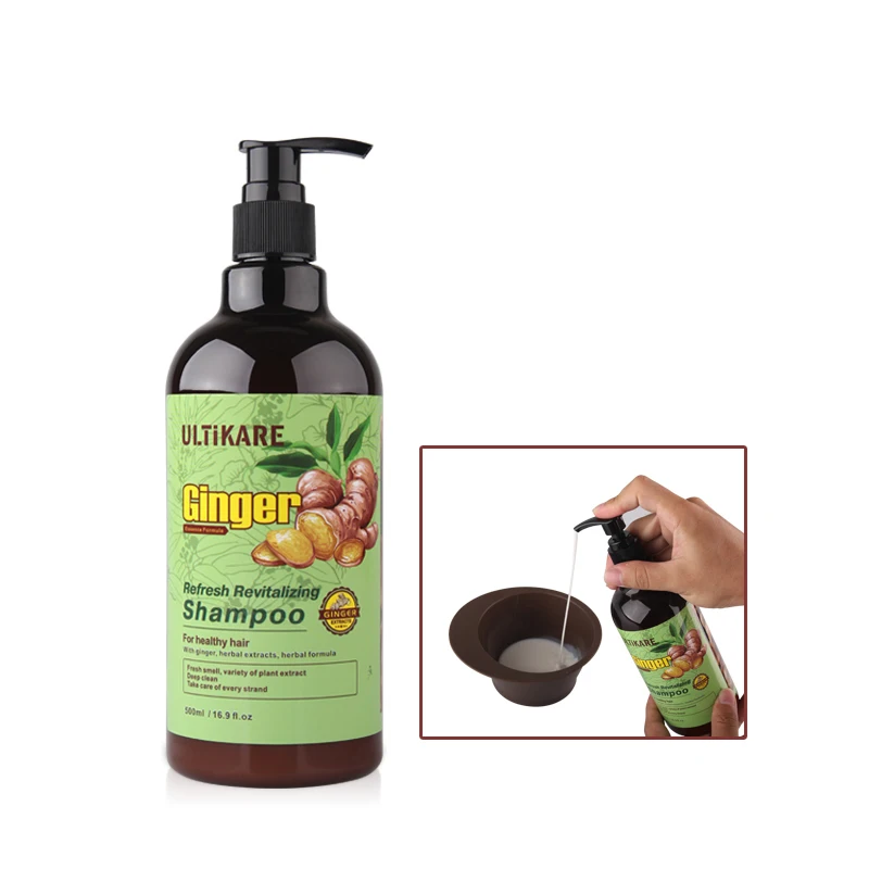 New Ginger Shampoo Refresh Revitalizing 500ML for Healthy Hair Deep Clean Fresh Smell 5