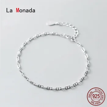 

La Monada Bracelets For Women Silver 925 Sterling Silver Fine Real Silver 925 Jewelry Bracelet Only Chain Women's Bracelet 1166