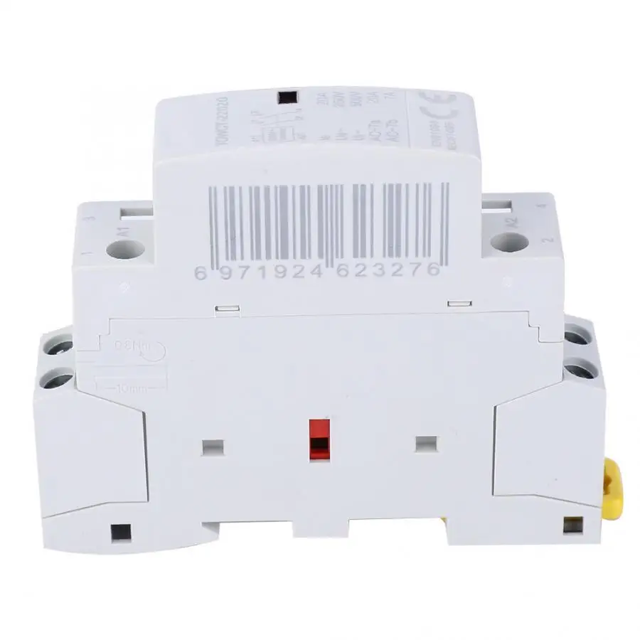 AC контактор для дома модуль 2P 20A 230/240V 2NO 35mm DIN установленный контактор для дистанционного управления