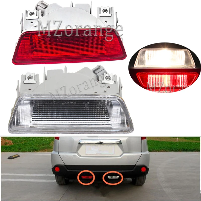 

For nissan X-Trail for XTrail T31 2008 2009 2010 2011 2012 2013 Rear Bumper Reflector light stop brake lights Drl turn signal