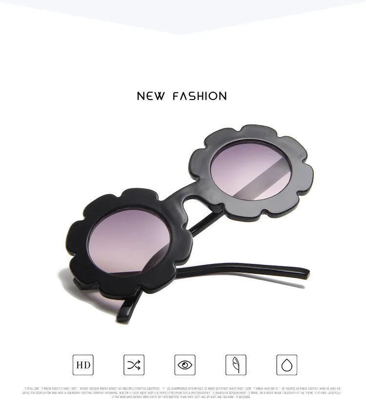 Винтажные очки детские солнцезащитные очки с круглым цветком Gafas детские спортивные солнцезащитные очки UV400 для девочек и мальчиков Oculos De Sol