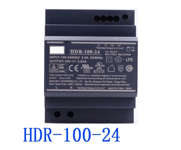 

Fuente de alimentación conmutada de выход única, HDR-100-24, 100N, 24V