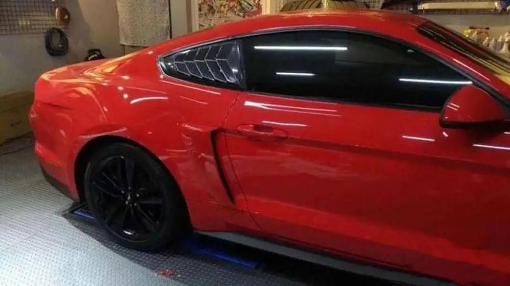 2 шт., GT350, стильный крыло, боковое вентиляционное отверстие, крышка для выхода, Накладка для Ford Mustang 2,3 T 5,0, 3D декоративная наклейка, черные автомобильные аксессуары