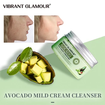 

VIBRANT GLAMOUR Massage Mask AVOCADO Face Mask Cleanser Pores Remove Blackhead Strawberry Nose Smoothing Hydrating Facial Mask