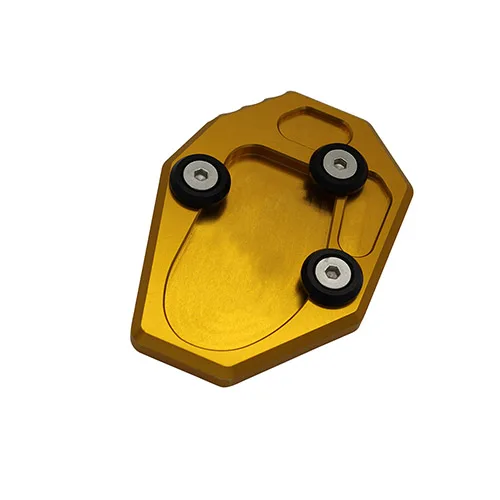 Золотой Side Stand Kickstand Enlarge Extension Pad for Yamaha MT-07 Tracer 700 XSR700 FZ-07 Moto Cage MT07 FZ07 - Цвет: Золотой