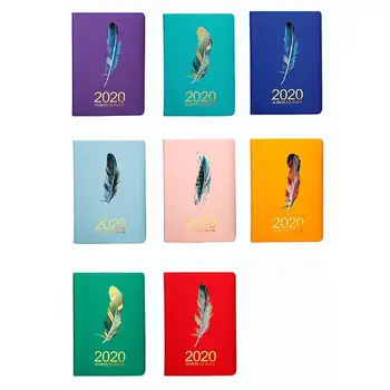 

1Pcs A5 2020 18 Monthes Planner Efficiency Agenda Schedule Notebooks Diary Stationery for School Office(Purple)