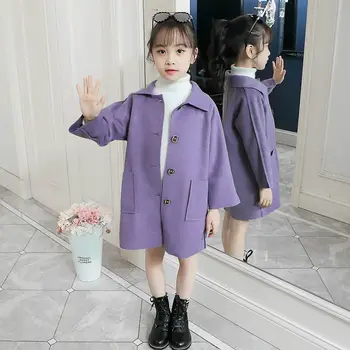 

2020 Autumn Winter Latest Trend Design Fashion Girls Woolen Jacket Coat