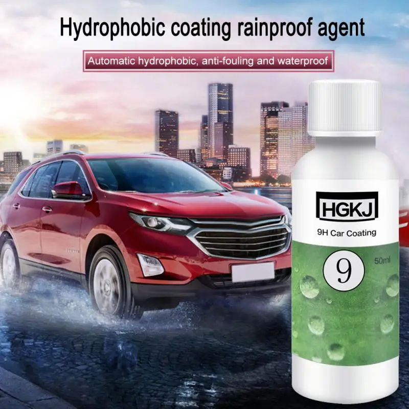 

HGKJ-9-50ml Car Coating Paint Auto Cleaning Agent Car Accessories Protecter Waterproof Rainproof Nano Hydrophobic Coating