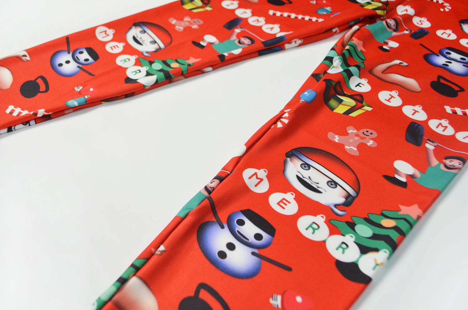 Caliente Navidad Santa Mujer eco de nieve леггинсы женские Deporte fitness cintura alta pantalones largos