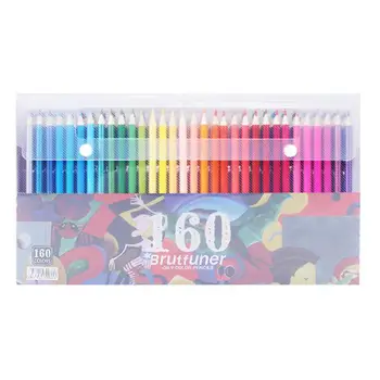 

120/160/72/48 Colors Wood Oil Colored Pencils Set 160 For Drawing Sketch PU Pencil School Quality Art Supplie Case( Gifts H H9C0