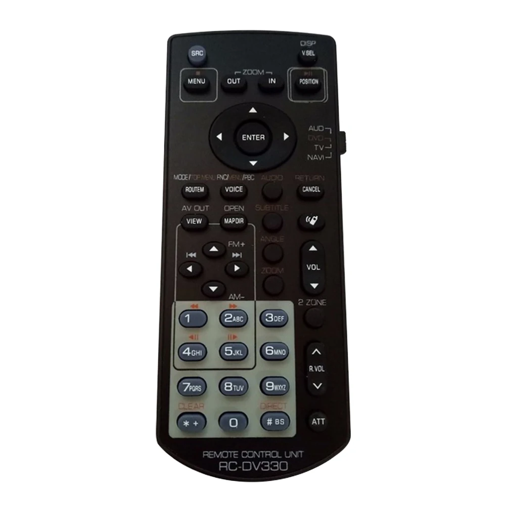 

RC-DV330 Multimedia Remote Control ABS Car Radio DVD Small Accessaries Wireless Audio Universal Black Replace For Kenwood DDX271