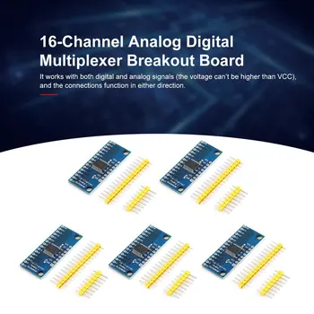 

4Pcs High Speed 16CH Analog Digital Multiplexer Breakout Board Module CD74HC4067 CMOS Precise Module For Arduino
