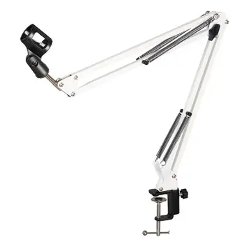 

Extendable Recording Microphone Holder with Mic Clip Table Mounting Clamp H05A