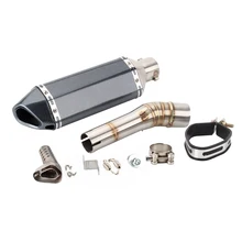 Для Honda NC750X NC750S 2012 до NC700X NC700S без шнуровки NC700 выхлопная труба мотоцикла с соединительной трубной системой