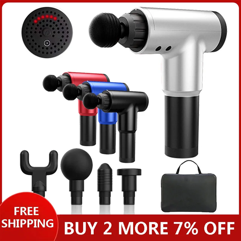

Massage Gun Muscle Massager Muscle Pain Management Massager Pain Relief Slimming Shaping Training Exercising Body Relaxation