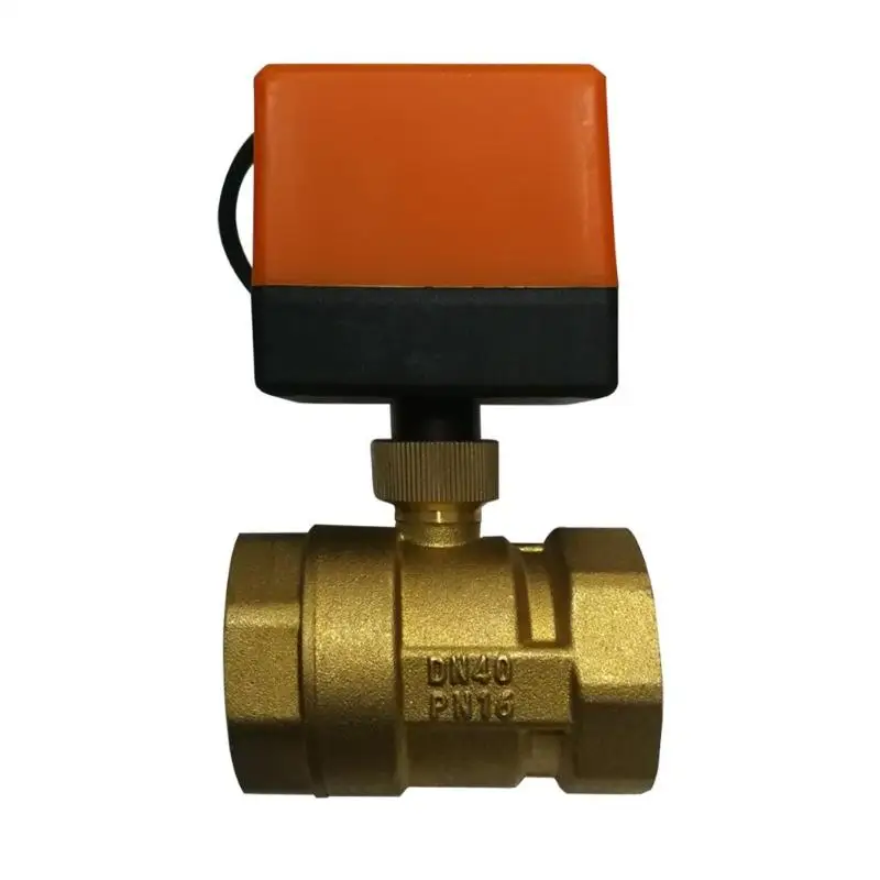 AC220V DN15-50 3-wire 2-way Electric Ball Valve Control Brass Thread Electric Ball Valve stable Motorized Ball Valve