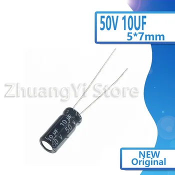 

50pcs/lot High quality electrolytic capacitor 50V 10UF volume 5*7MM