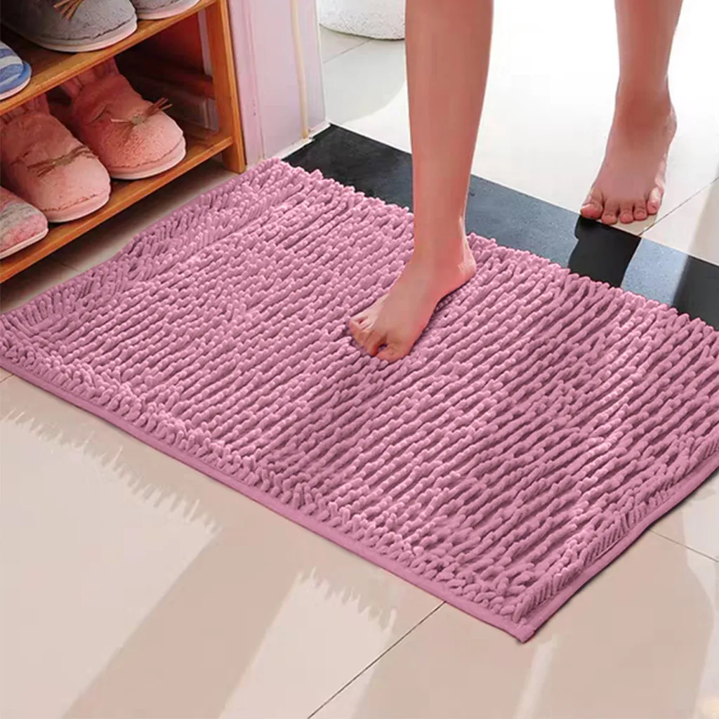 Non Slip Bath Mat Bathroom Carpet Bathroom Comfortable Bath Pad Living Room Bedroom Large Size Mat E3