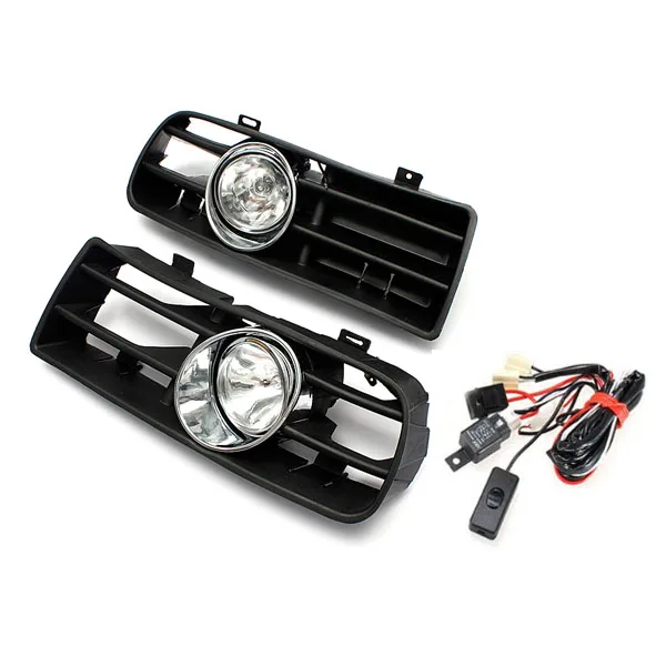 

Hot New 2Pcs FRONT LEFT RIGHT FOG LIGHT LAMP GRILLE GRILL SET for VW GOLF MK4 IV 1998-2005