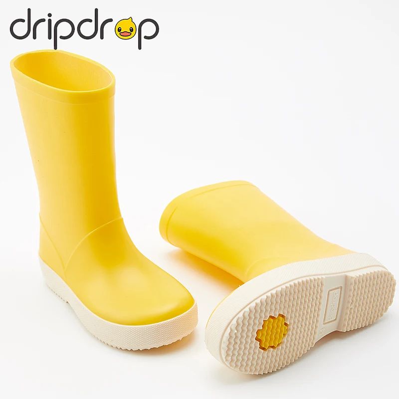 DRIPDROP Детские сапоги | Резиновые для девочек мальчиков ботинки Осенние Детский