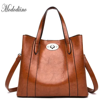 

Mododiino Vintage Shoulder Bag Female Crossbody Bag Leather Purses And Handbags Designer Bags Famous Brand Women Bags DNV1184