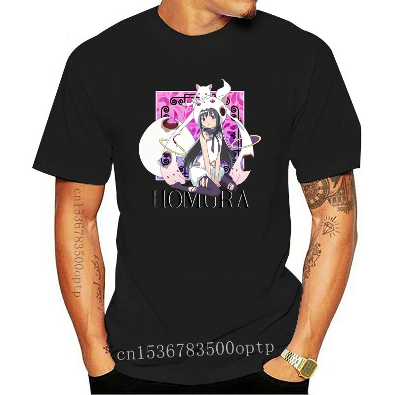 New Men tshirt Akemi Homura in Kyubey dress Manga T Shirt women T-Shirt tees top |