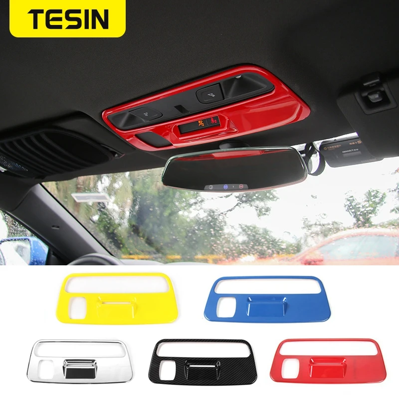 

Car Light Cover Reading Light Lamp Decorative Trim Panel Frame for Chevrolet Camaro 2016 2017 Car Interior Accessories Styling