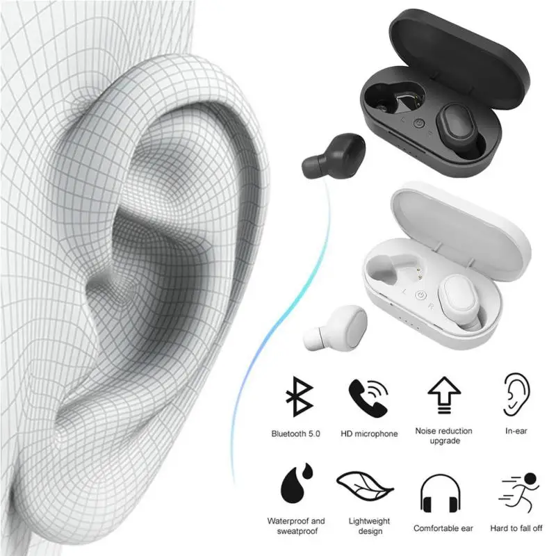 M1 Bluetooth гарнитура TWS беспроводные наушники Близнецы наушники 5,0 стерео мобильные наушники игровая гарнитура