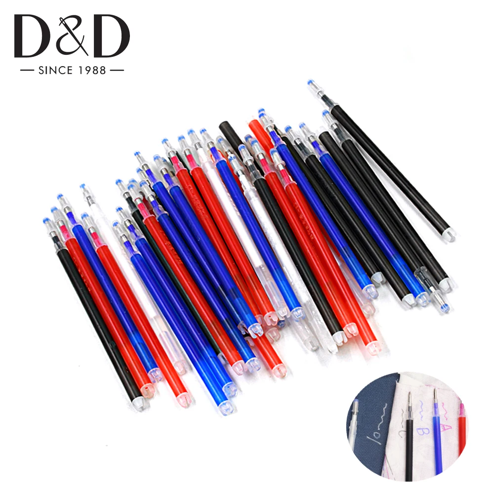 4Pcs High Temperature Disappear Marker Pen Fabric PU Leather Garment Professional Ironing Heating Refill Sewing Tools | Дом и сад
