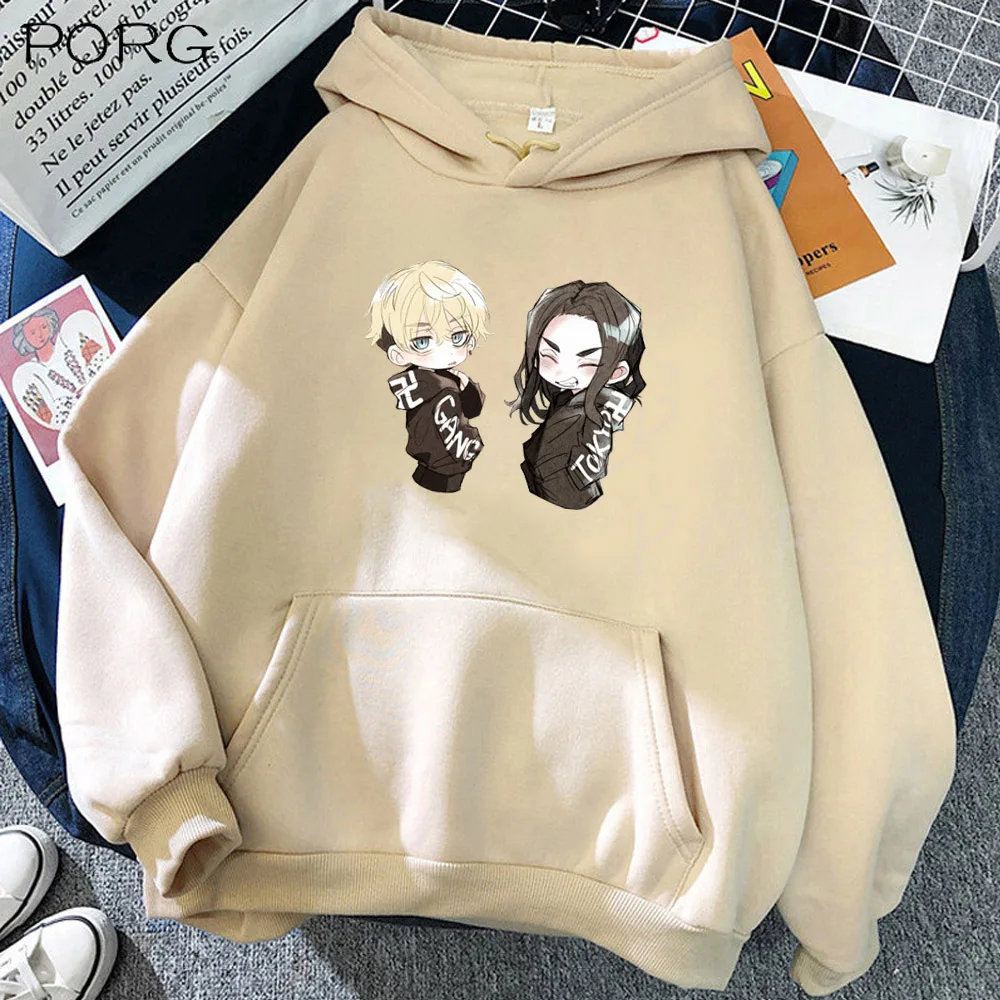 

Tokyo Revengers Pullover Chifuyu Baji Keisuke Print Top Loose Unisex Hoodie Cute
